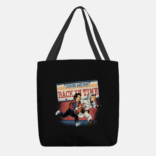 Need To Go Back In Time-None-Basic Tote-Bag-glitchygorilla