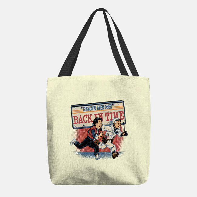 Need To Go Back In Time-None-Basic Tote-Bag-glitchygorilla