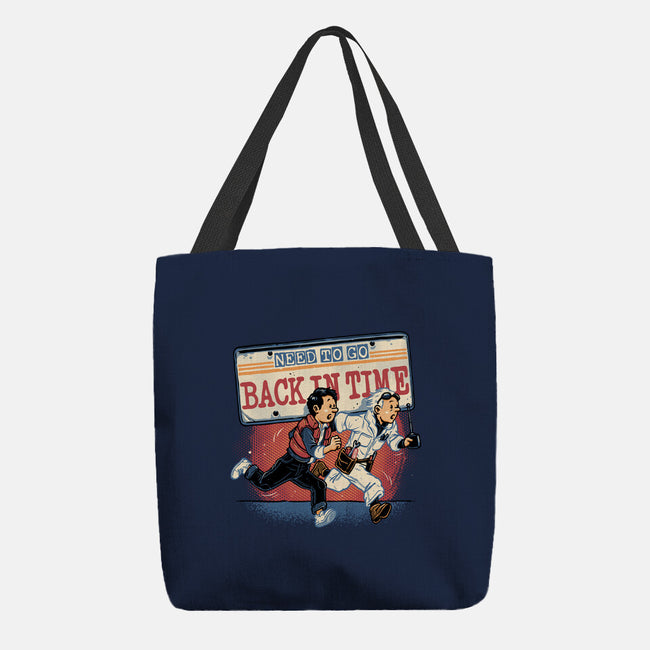 Need To Go Back In Time-None-Basic Tote-Bag-glitchygorilla