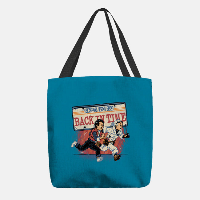 Need To Go Back In Time-None-Basic Tote-Bag-glitchygorilla