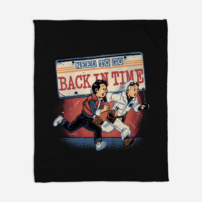 Need To Go Back In Time-None-Fleece-Blanket-glitchygorilla