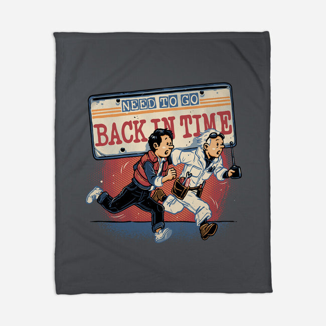 Need To Go Back In Time-None-Fleece-Blanket-glitchygorilla