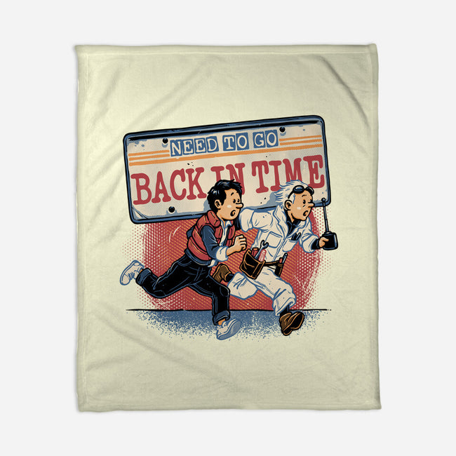 Need To Go Back In Time-None-Fleece-Blanket-glitchygorilla