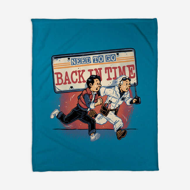 Need To Go Back In Time-None-Fleece-Blanket-glitchygorilla