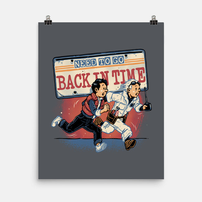Need To Go Back In Time-None-Matte-Poster-glitchygorilla