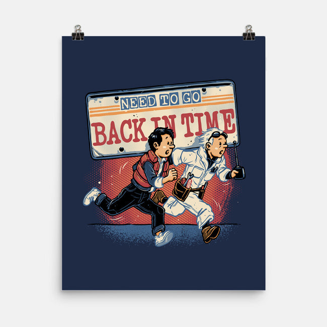 Need To Go Back In Time-None-Matte-Poster-glitchygorilla