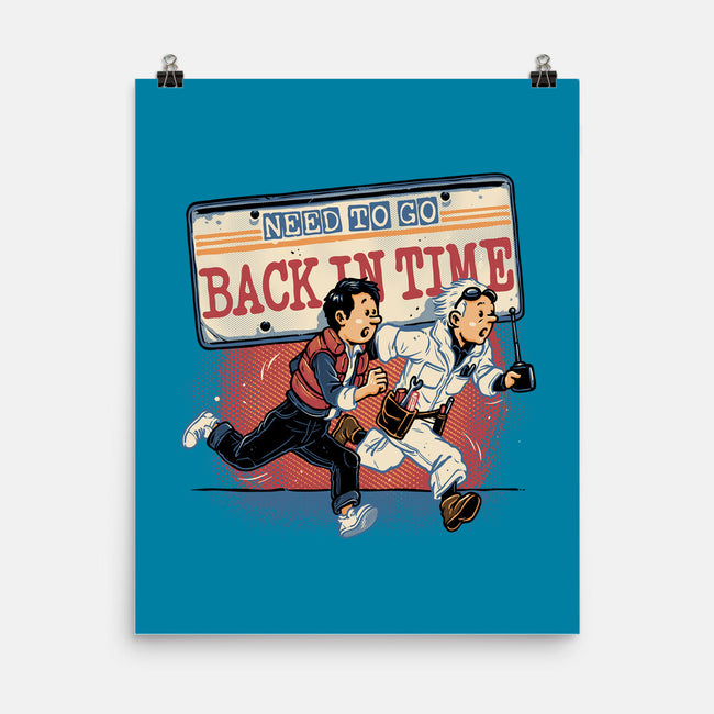 Need To Go Back In Time-None-Matte-Poster-glitchygorilla