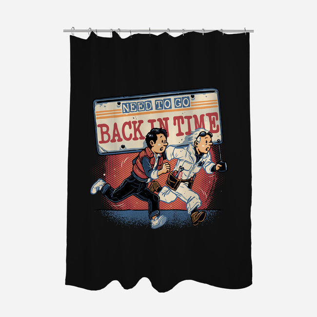 Need To Go Back In Time-None-Polyester-Shower Curtain-glitchygorilla