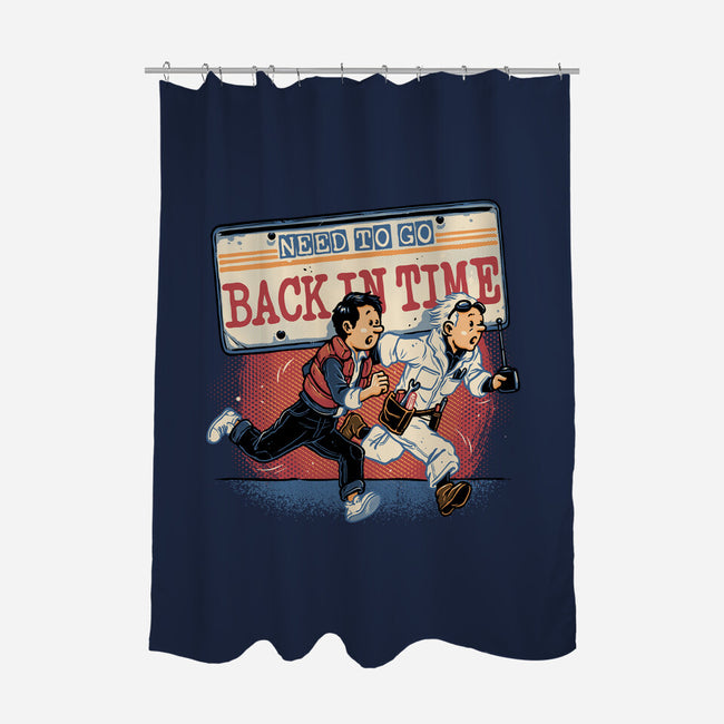 Need To Go Back In Time-None-Polyester-Shower Curtain-glitchygorilla