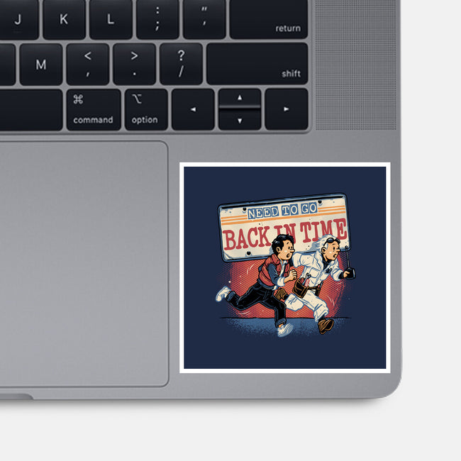 Need To Go Back In Time-None-Glossy-Sticker-glitchygorilla