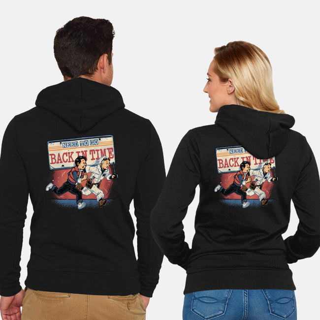 Need To Go Back In Time-Unisex-Zip-Up-Sweatshirt-glitchygorilla