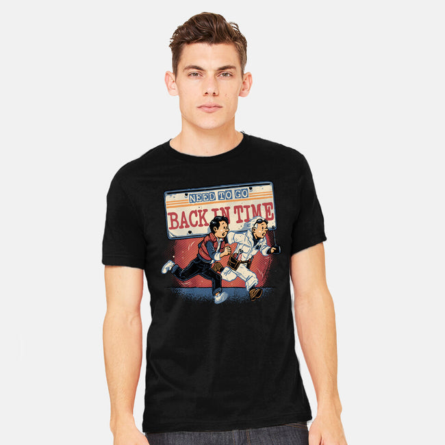 Need To Go Back In Time-Mens-Heavyweight-Tee-glitchygorilla