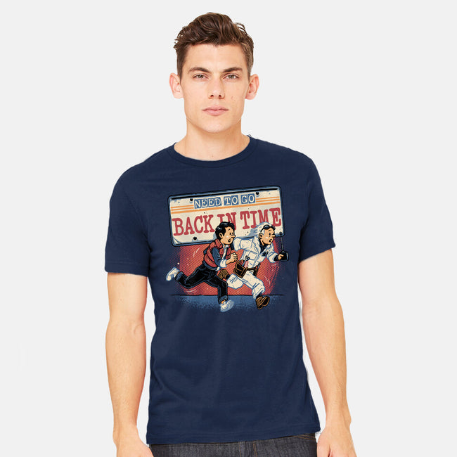 Need To Go Back In Time-Mens-Heavyweight-Tee-glitchygorilla