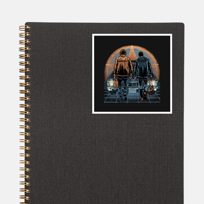 Life On The Road Less Travelled-None-Glossy-Sticker-glitchygorilla