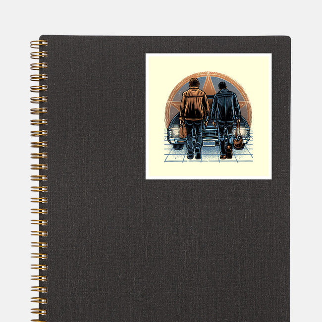 Life On The Road Less Travelled-None-Glossy-Sticker-glitchygorilla