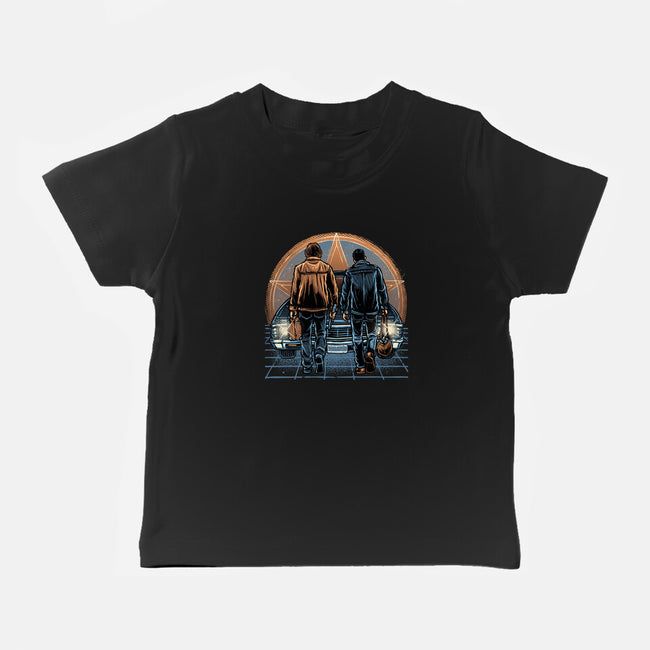 Life On The Road Less Travelled-Baby-Basic-Tee-glitchygorilla