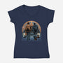 Life On The Road Less Travelled-Womens-V-Neck-Tee-glitchygorilla