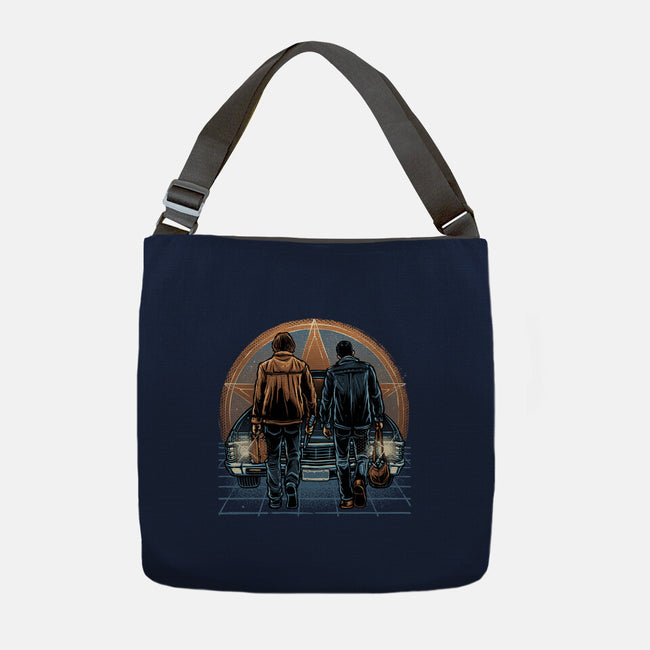 Life On The Road Less Travelled-None-Adjustable Tote-Bag-glitchygorilla