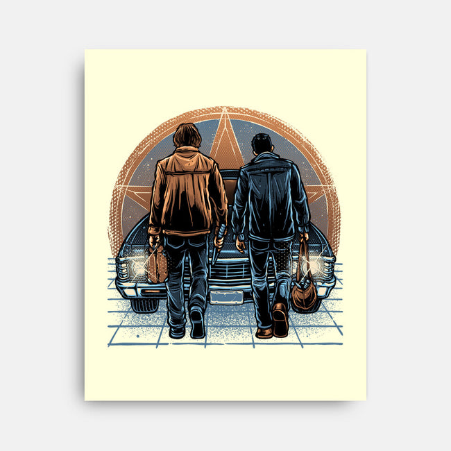 Life On The Road Less Travelled-None-Stretched-Canvas-glitchygorilla