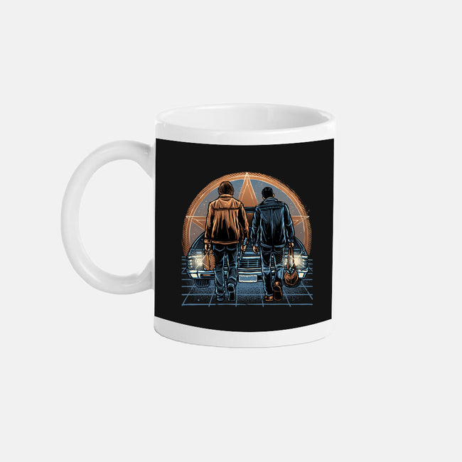 Life On The Road Less Travelled-None-Mug-Drinkware-glitchygorilla