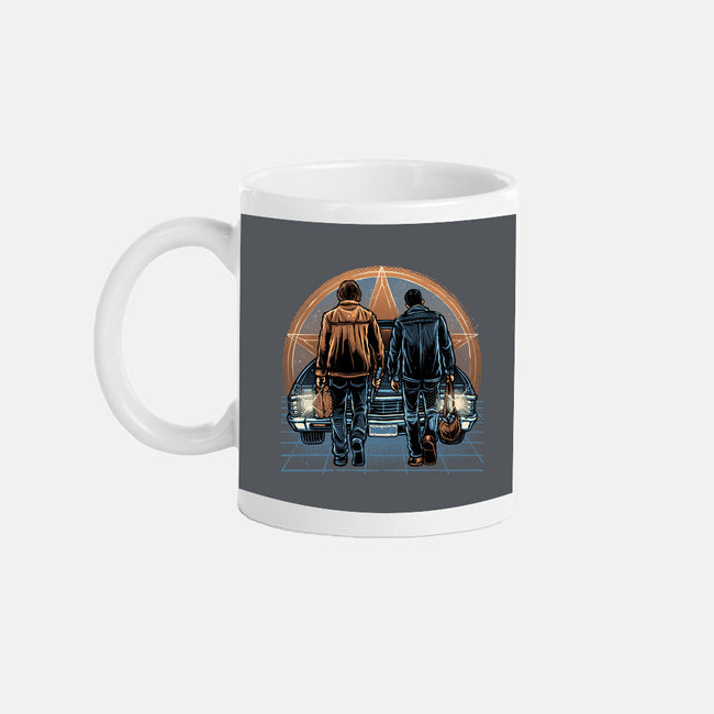 Life On The Road Less Travelled-None-Mug-Drinkware-glitchygorilla
