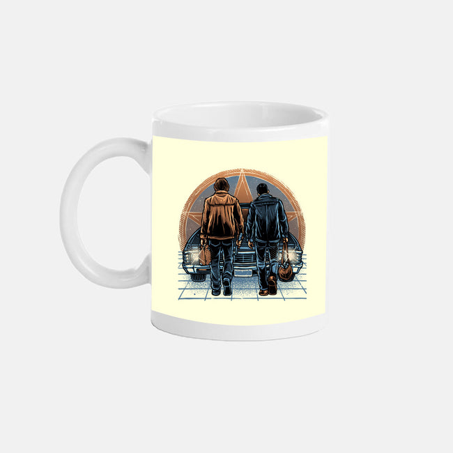 Life On The Road Less Travelled-None-Mug-Drinkware-glitchygorilla