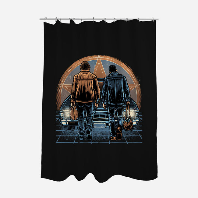 Life On The Road Less Travelled-None-Polyester-Shower Curtain-glitchygorilla