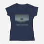 Vintage Believer-Womens-V-Neck-Tee-kg07