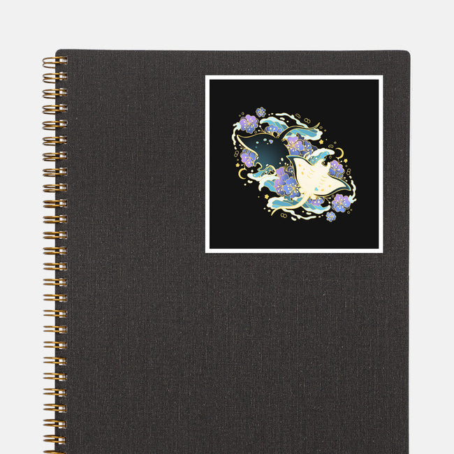 Manta Ray-None-Glossy-Sticker-Vallina84