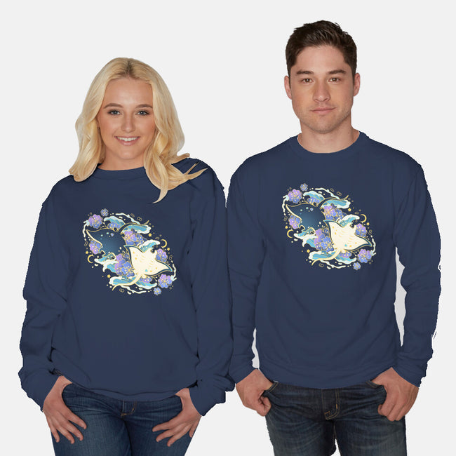 Manta Ray-Unisex-Crew Neck-Sweatshirt-Vallina84