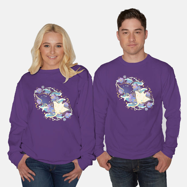 Manta Ray-Unisex-Crew Neck-Sweatshirt-Vallina84
