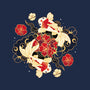Koi Fish Flower-Mens-Heavyweight-Tee-Vallina84