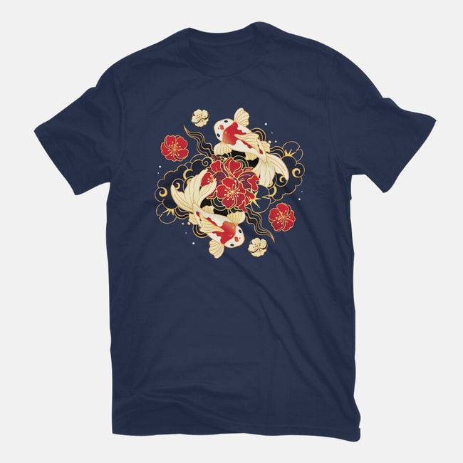 Koi Fish Flower-Youth-Basic-Tee-Vallina84