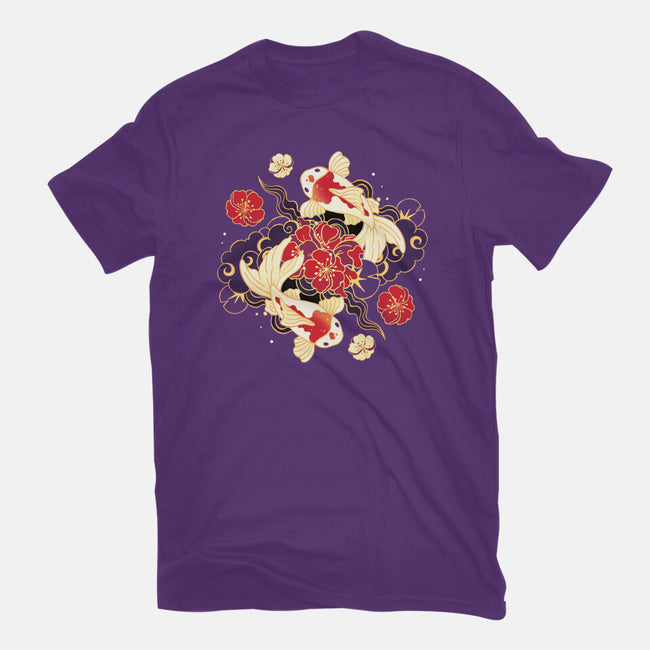 Koi Fish Flower-Youth-Basic-Tee-Vallina84