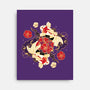 Koi Fish Flower-None-Stretched-Canvas-Vallina84