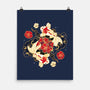 Koi Fish Flower-None-Matte-Poster-Vallina84