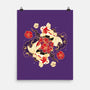 Koi Fish Flower-None-Matte-Poster-Vallina84