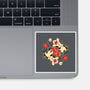 Koi Fish Flower-None-Glossy-Sticker-Vallina84