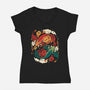 Dragons Fly-Womens-V-Neck-Tee-Vallina84