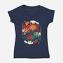 Dragons Fly-Womens-V-Neck-Tee-Vallina84