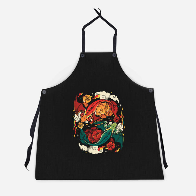 Dragons Fly-Unisex-Kitchen-Apron-Vallina84