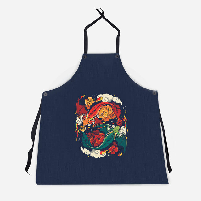 Dragons Fly-Unisex-Kitchen-Apron-Vallina84