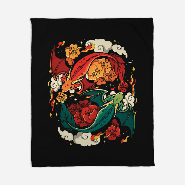 Dragons Fly-None-Fleece-Blanket-Vallina84