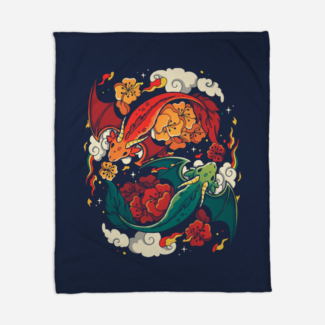 Dragons Fly-None-Fleece-Blanket-Vallina84