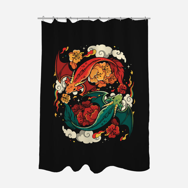 Dragons Fly-None-Polyester-Shower Curtain-Vallina84