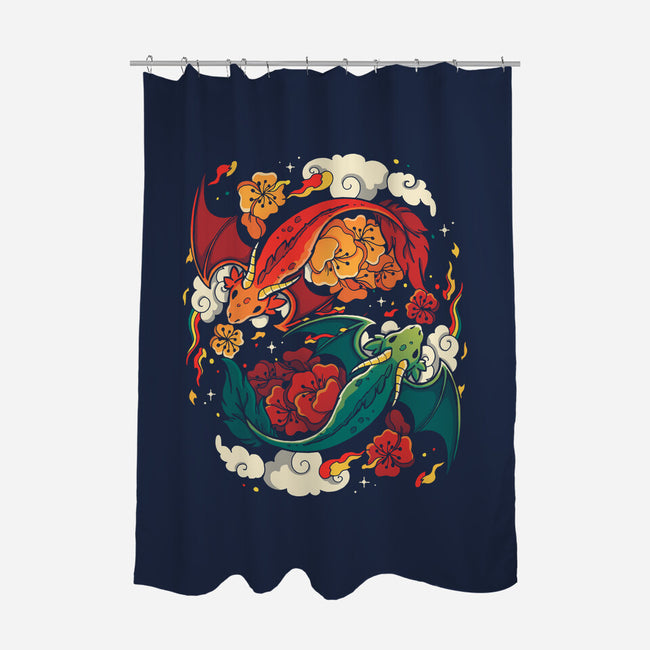 Dragons Fly-None-Polyester-Shower Curtain-Vallina84