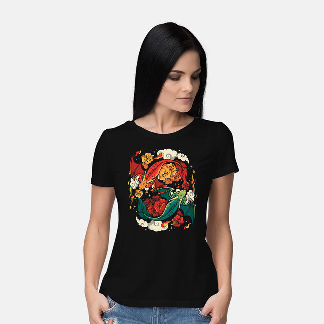 Dragons Fly-Womens-Basic-Tee-Vallina84