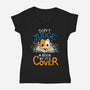 Don't Judge A Book By It's Cover-Womens-V-Neck-Tee-Vallina84