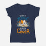 Don't Judge A Book By It's Cover-Womens-V-Neck-Tee-Vallina84