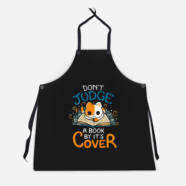 Don't Judge A Book By It's Cover-Unisex-Kitchen-Apron-Vallina84